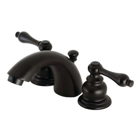 Kingston Brass KB940AL Mini-Widespread Bathroom Faucet, Matte Black KB940AL